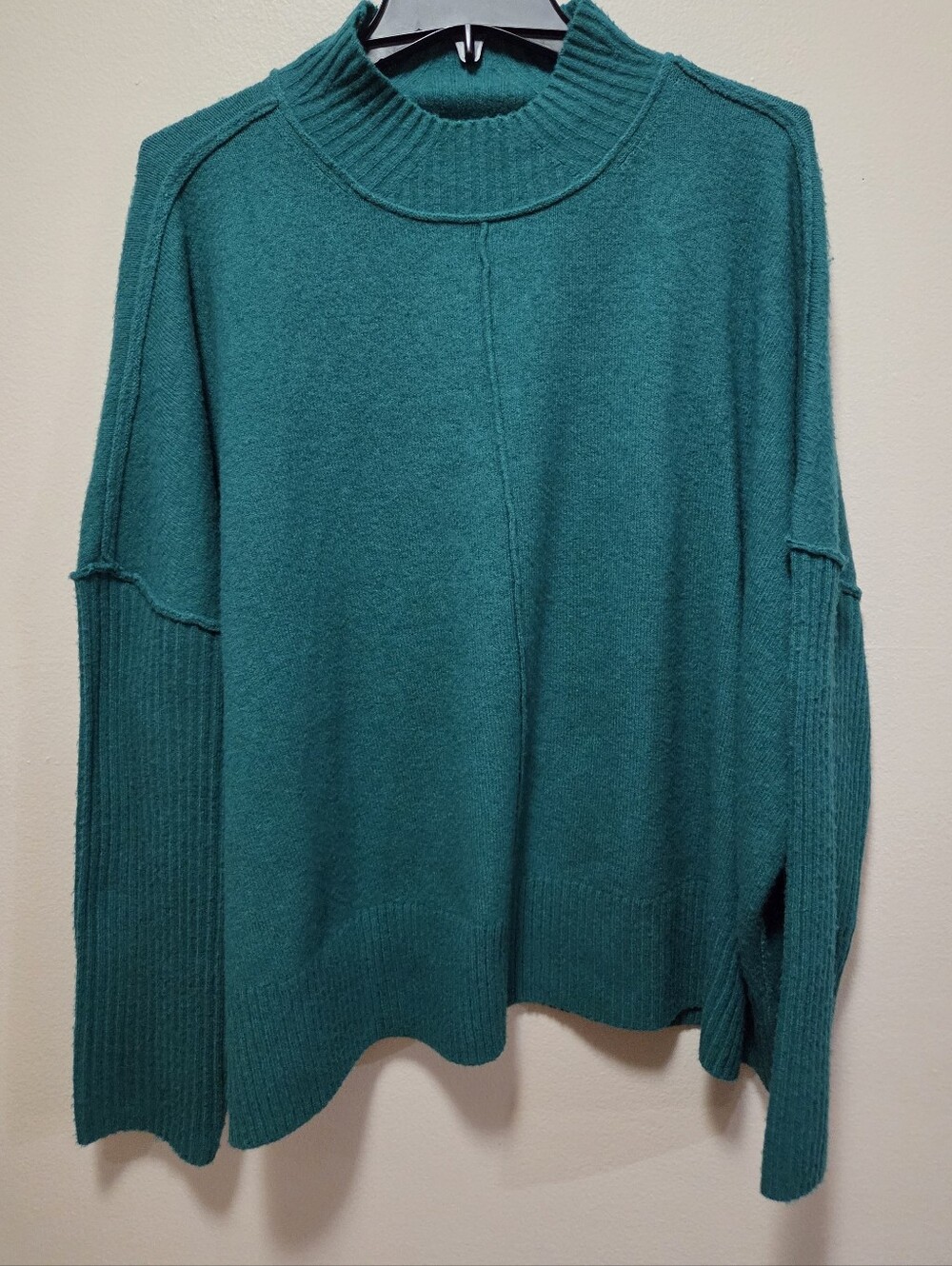 Green Mock Neck Women’s Sweater